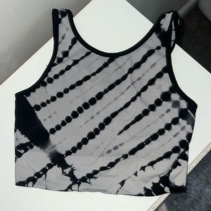 Textured Workout Crop Tank